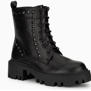 Olivia Miller Studded Combat Boots